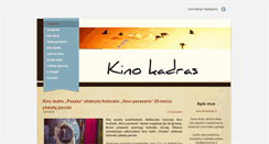 Desktop Screenshot of kinokadras.lt